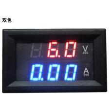 Digital Mini DC 3-100V/0-10A Panel Voltmeter Ammeter Dual Digital Meter (ตัวเลข 2 สี)