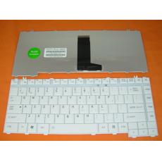 Keyboard Toshiba Satellite A200,A300,M200,M300,L200,L300,L450,L455,L510,L515,L522,L532,L535; Qosmio F40,F45 US/UK ขาว