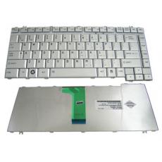 Keyboard Toshiba Satellite A200,A300,M200,M300,L200,L300,L450,L455,L510,L515,L522,L532,L535; Qosmio F40,F45 US/UK เงิน
