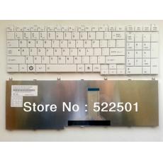Keyboard TOSHIBA Satellite C650 C655 L650 L655 L670 C670 L675 C675 L750 L755 L660 C660 T350 B350 US,UK Version (ขาว)