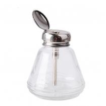 กระปุกแก้วปั้มใส่น้ำยา ขวดแก้วปั้มน้ำยา ล้างบอร์ดแบบกด 150ml