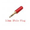 *สีแดง* หูฟังDUMMY จำลองระบบ Jack 3.5mm. ตัดเสียงเข้าไมค์-ออกลำโพง ปิดเสียงรบกวน LIVE สด วนเสียง ชัดแจ๋ว FAKE SYSTEM